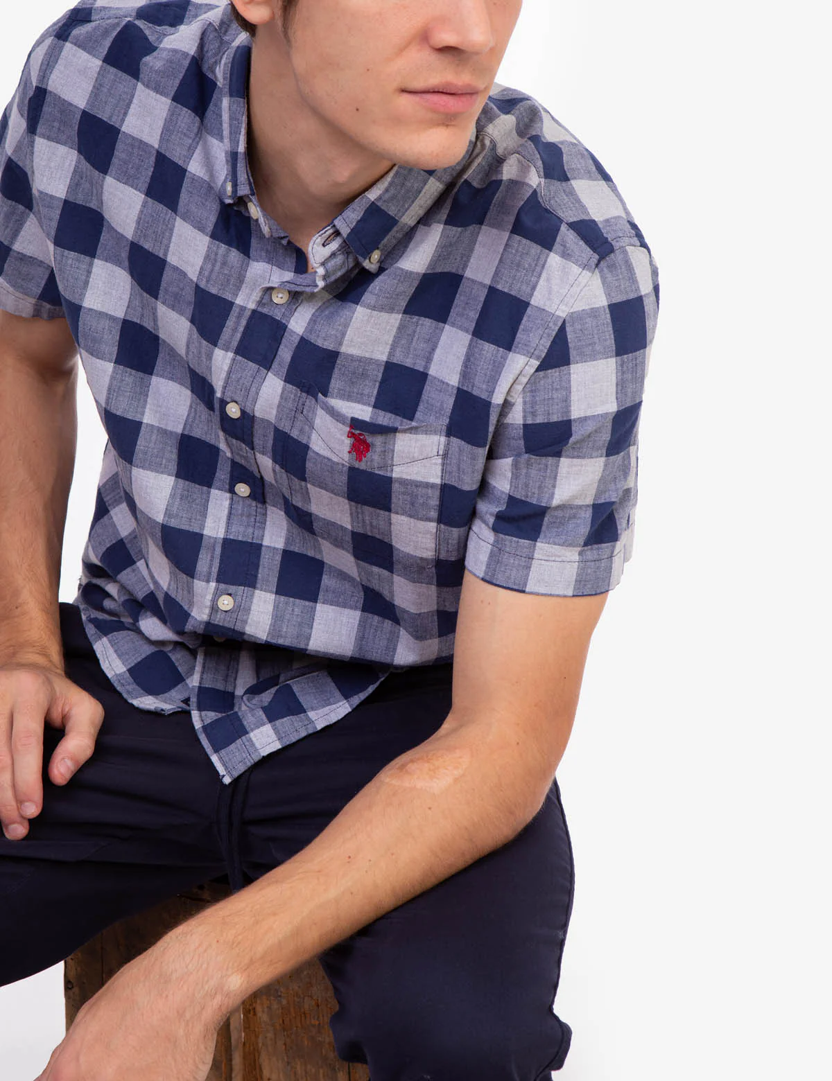 27767-plaid-heather-short-sleeve-shirt-8.webp PLAID HEATHER SHORT SLEEVE SHIRT