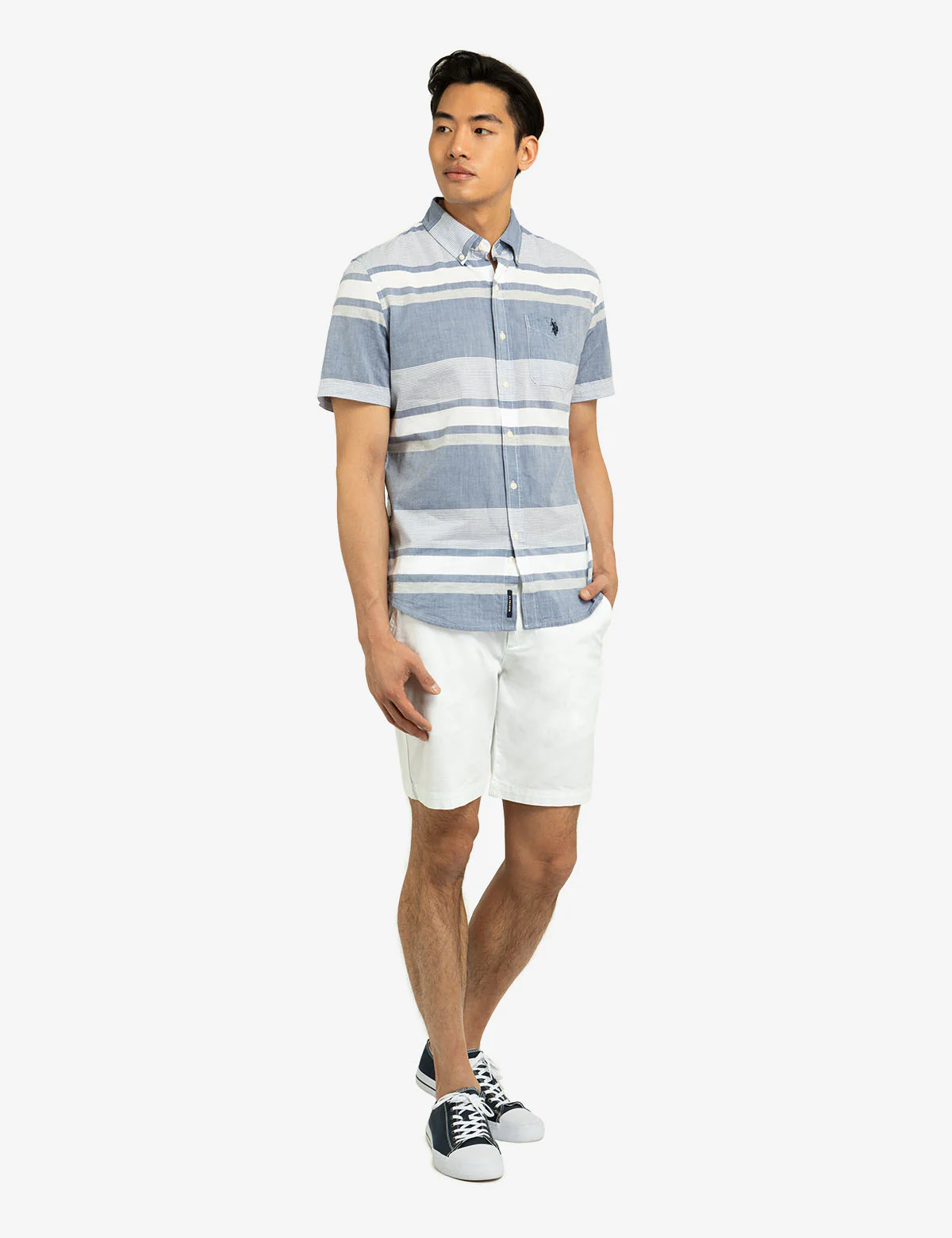 HEATHER MADRAS SHORT SLEEVE WOVEN SHIRT