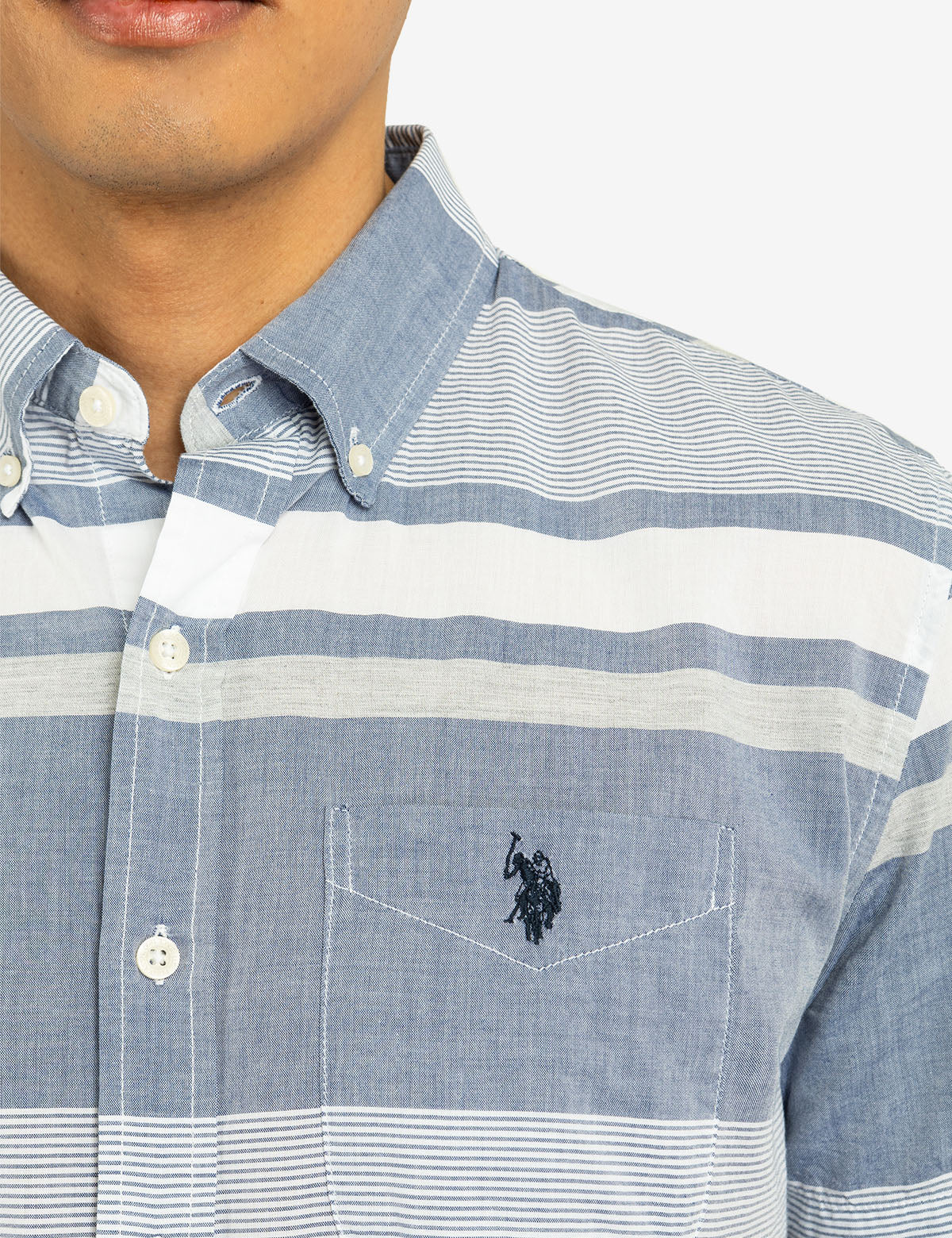 HEATHER MADRAS SHORT SLEEVE WOVEN SHIRT