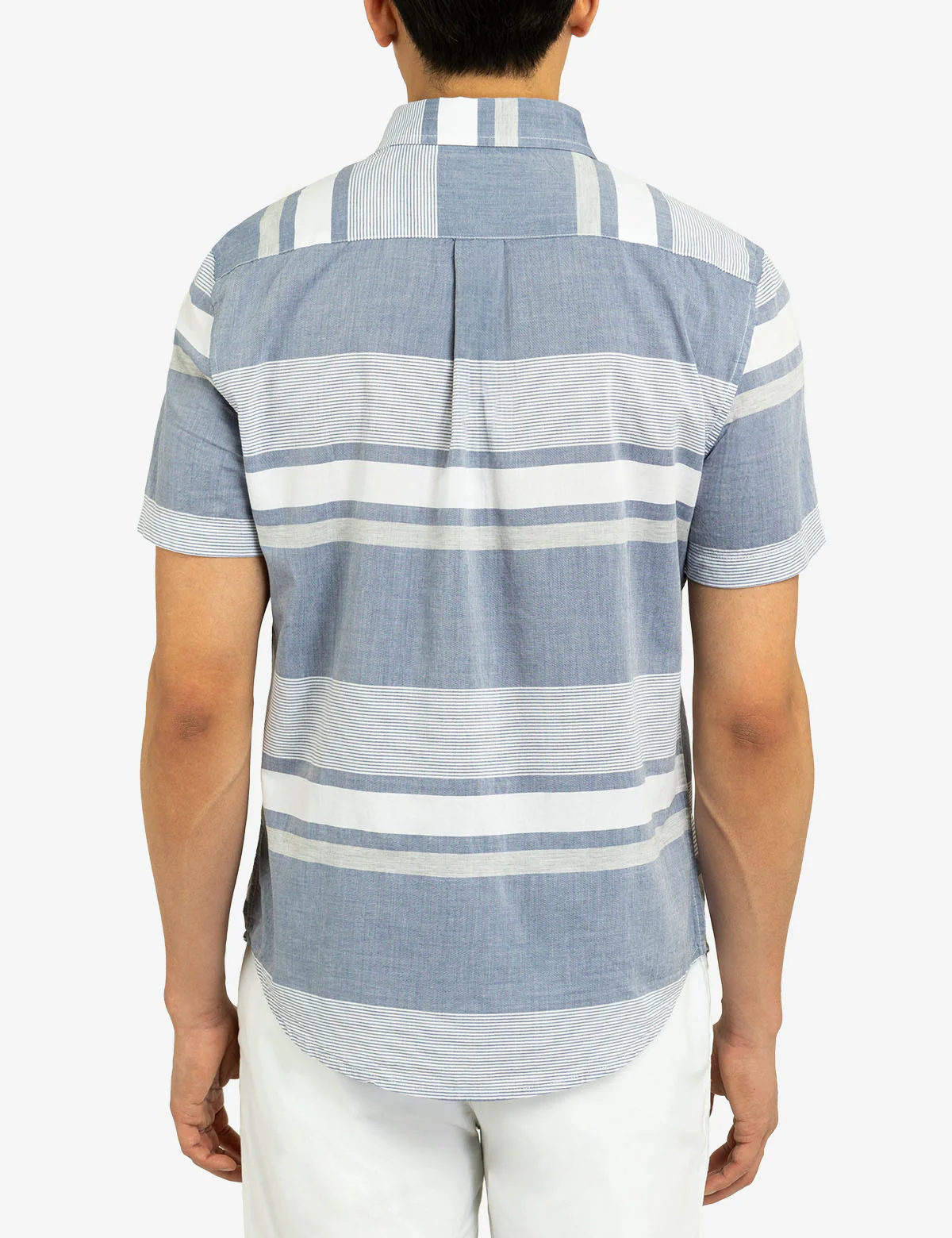 HEATHER MADRAS SHORT SLEEVE WOVEN SHIRT