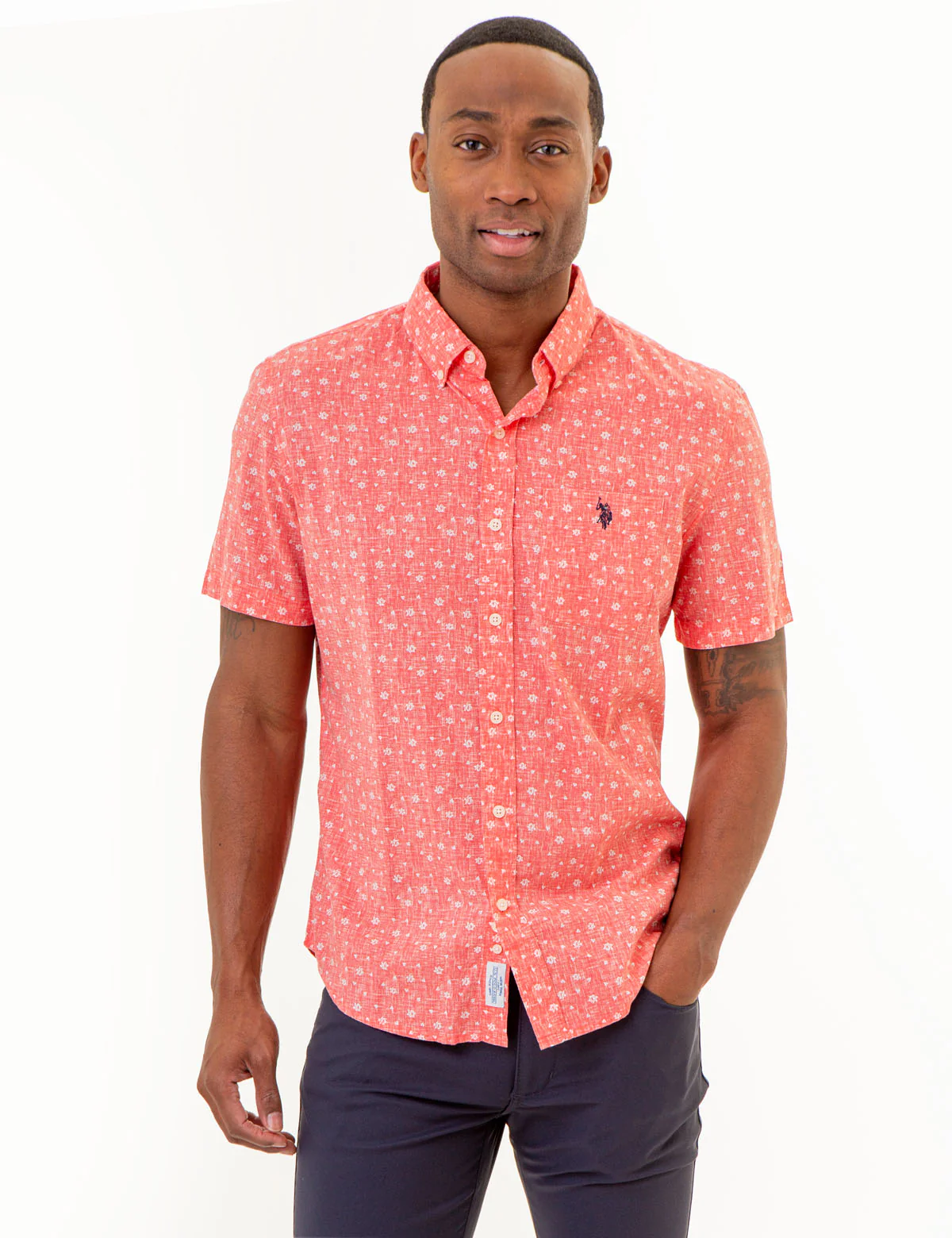 27930-floral-print-short-sleeve-shirt-with-pocket-1.webp FLORAL PRINT SHORT SLEEVE SHIRT WITH POCKET