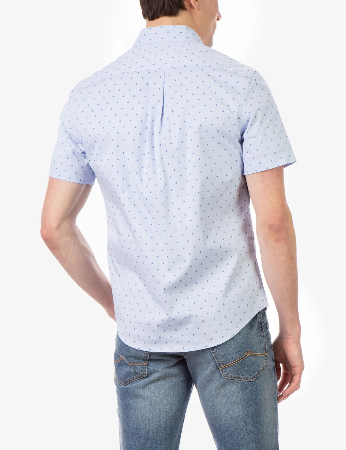 27963-slim-fit-dot-pattern-short-sleeve-shirt-4.webp SLIM FIT DOT PATTERN SHORT SLEEVE SHIRT