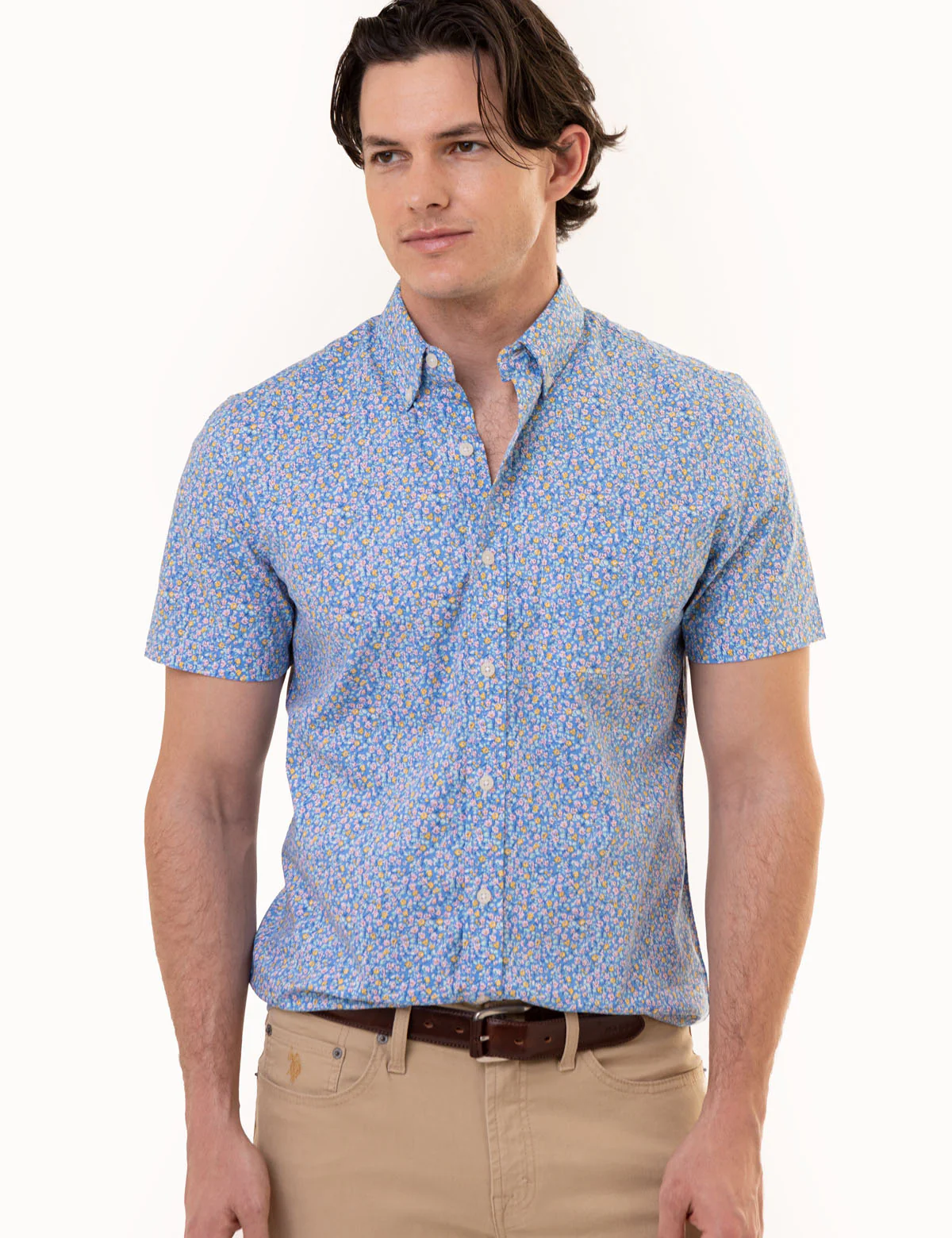 27999-short-sleeve-floral-print-shirt-with-pocket-1.webp SHORT SLEEVE FLORAL PRINT SHIRT WITH POCKET