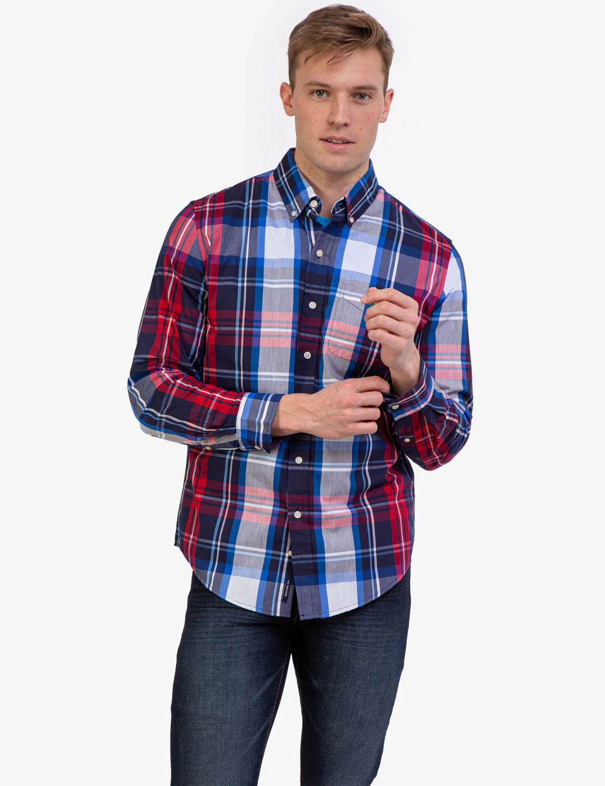 28047-plaid-poplin-stretch-long-sleeve-shirt-2.webp PLAID POPLIN STRETCH LONG SLEEVE SHIRT