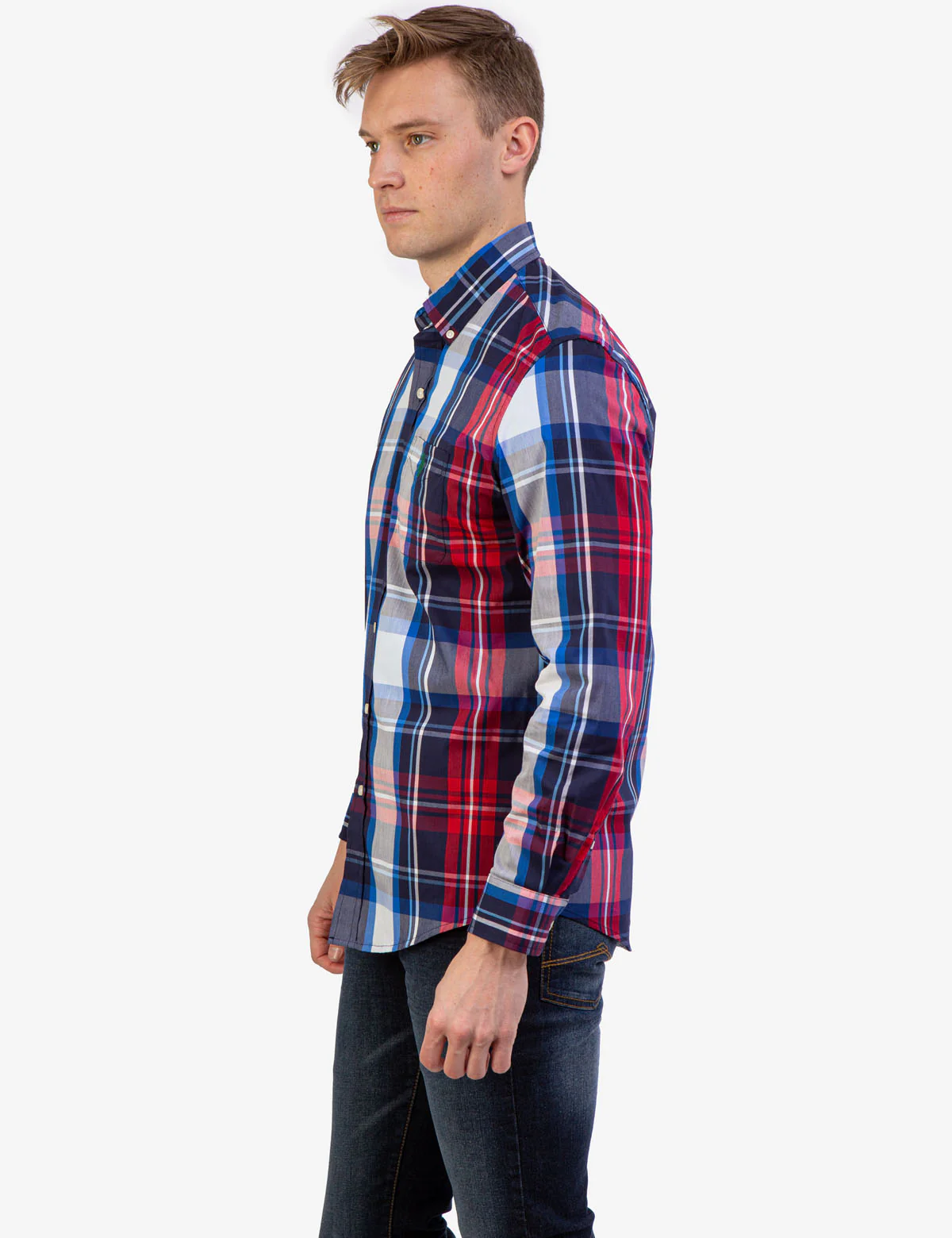28047-plaid-poplin-stretch-long-sleeve-shirt-4.webp PLAID POPLIN STRETCH LONG SLEEVE SHIRT