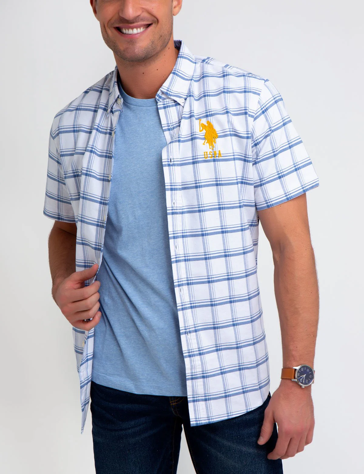 28071-short-sleeve-plaid-oxford-shirt-6.webp SHORT SLEEVE PLAID OXFORD SHIRT