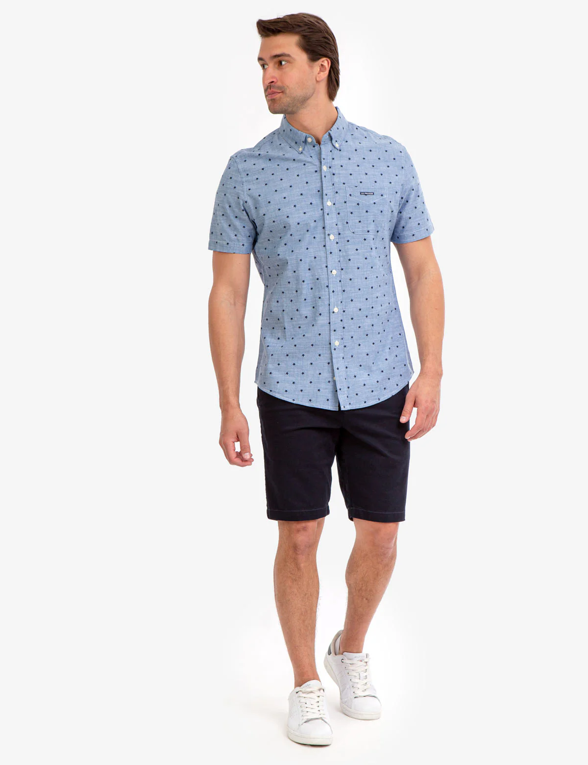 28100-star-print-slub-canvas-shirt-3.webp STAR PRINT SLUB CANVAS SHIRT