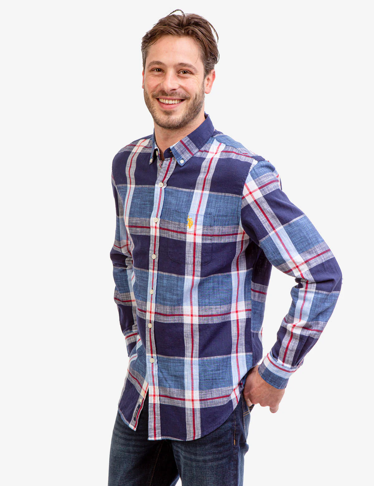 28198-long-sleeve-slub-plaid-shirt-3.webp LONG SLEEVE SLUB PLAID SHIRT