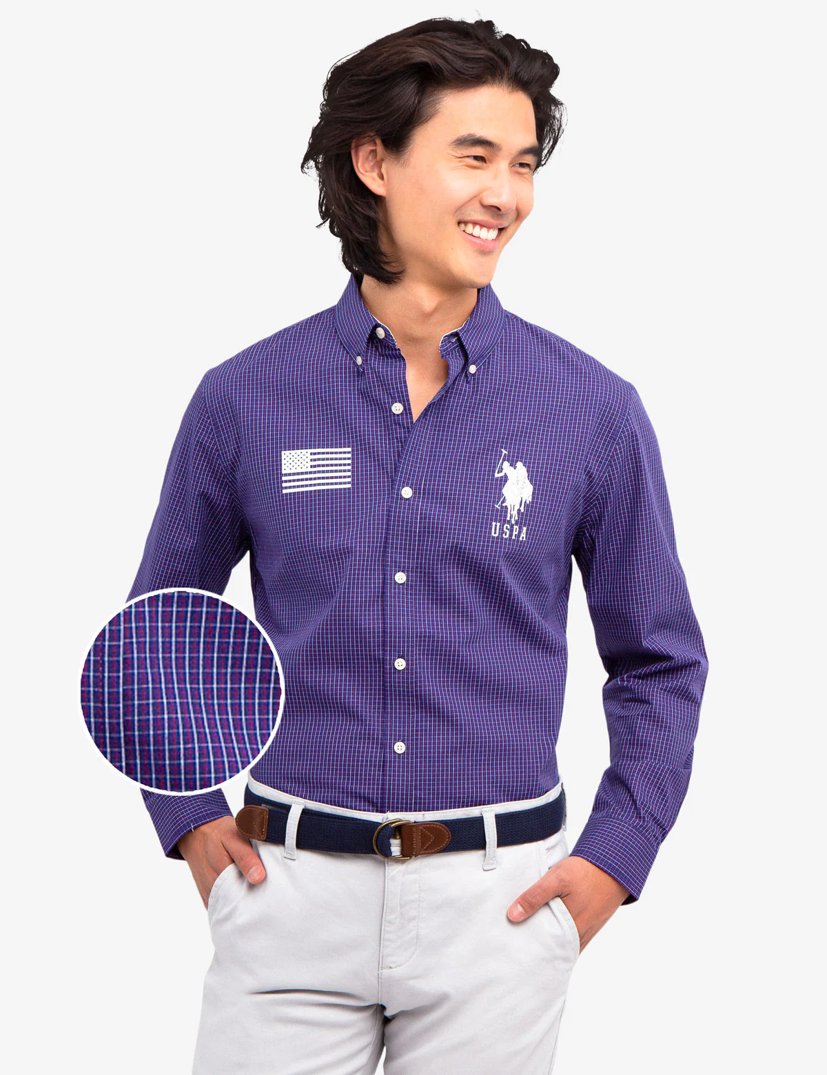 USPA PLAID POPLIN SHIRT