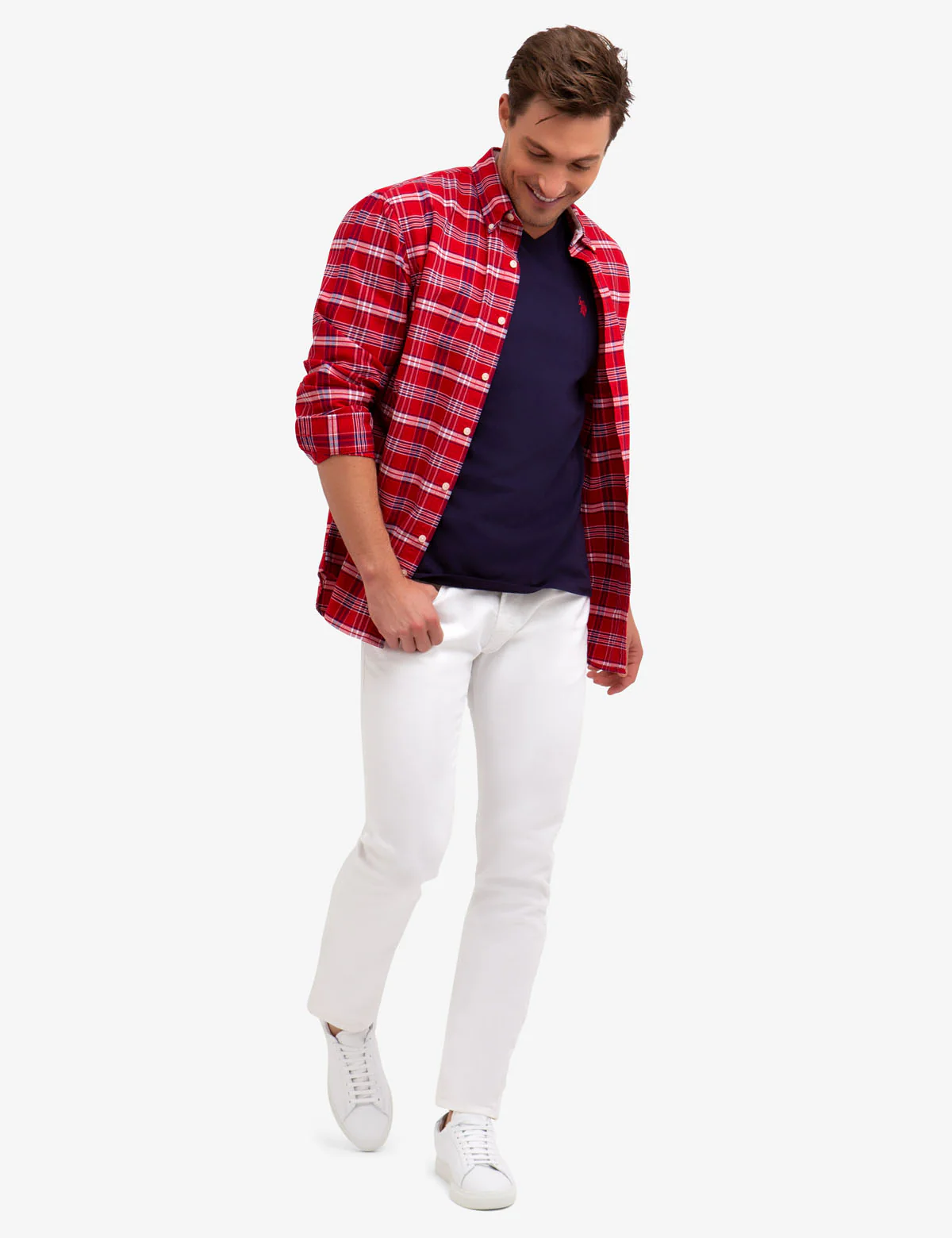 PLAID OXFORD SHIRT