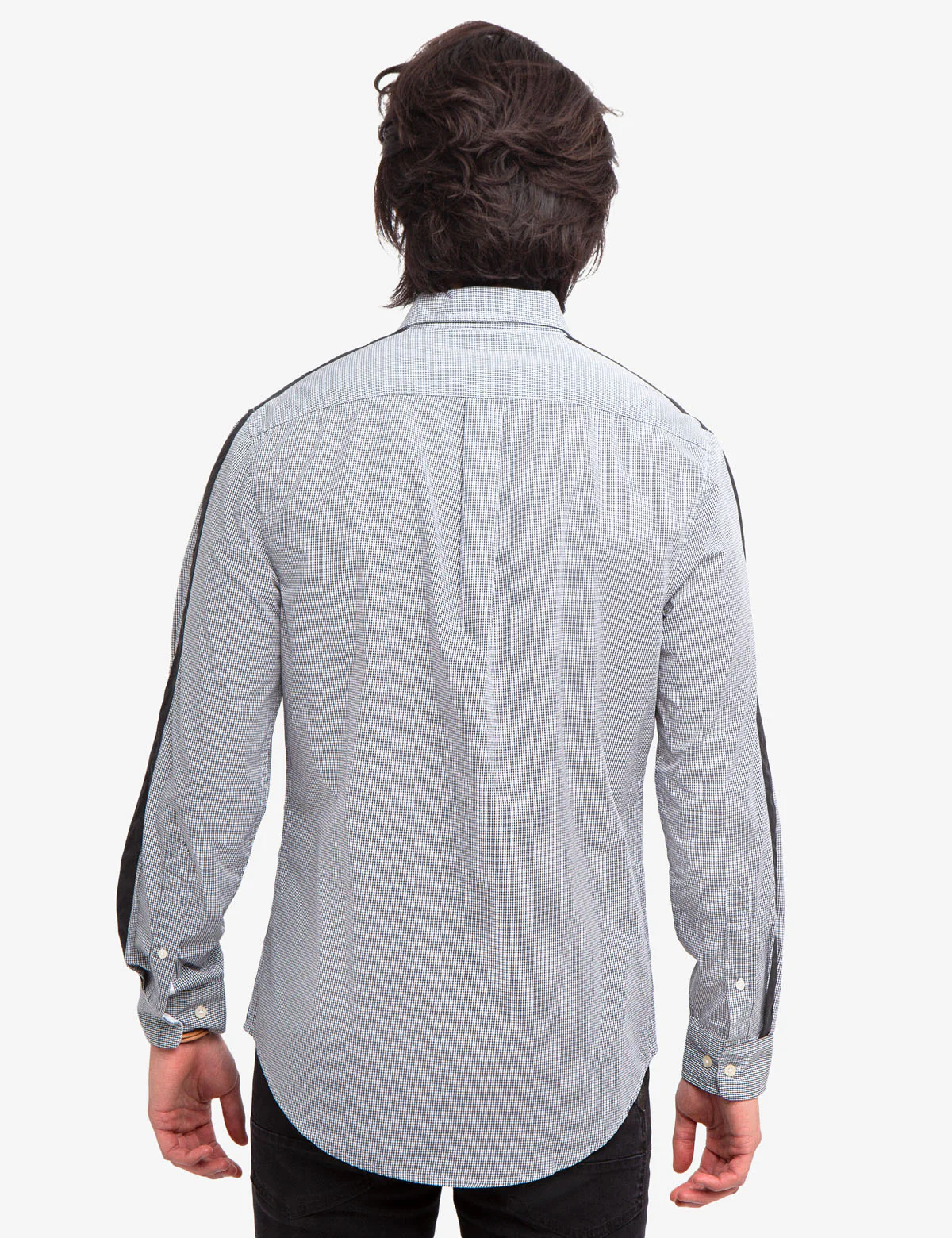 28270-black-mallet-mini-check-side-stripe-shirt-4.webp BLACK MALLET MINI CHECK SIDE STRIPE SHIRT