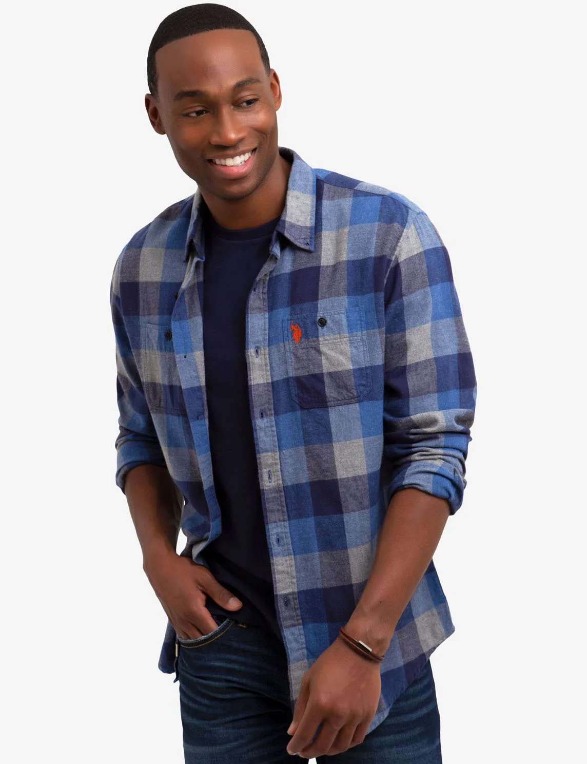 28293-two-pocket-heathered-twill-checkered-shirt-1.webp TWO POCKET HEATHERED TWILL CHECKERED SHIRT
