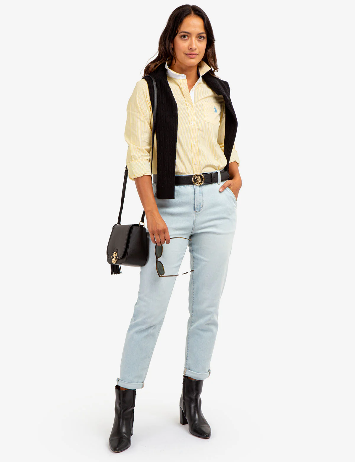 STRIPED POPLIN LONG SLEEVE SHIRT