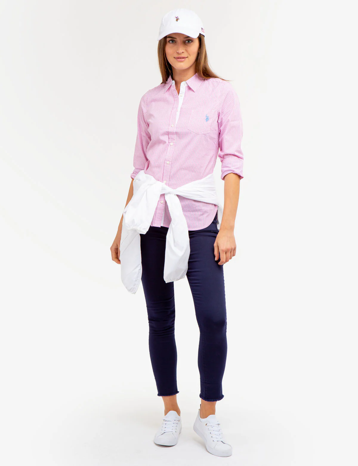 STRIPED POPLIN LONG SLEEVE SHIRT