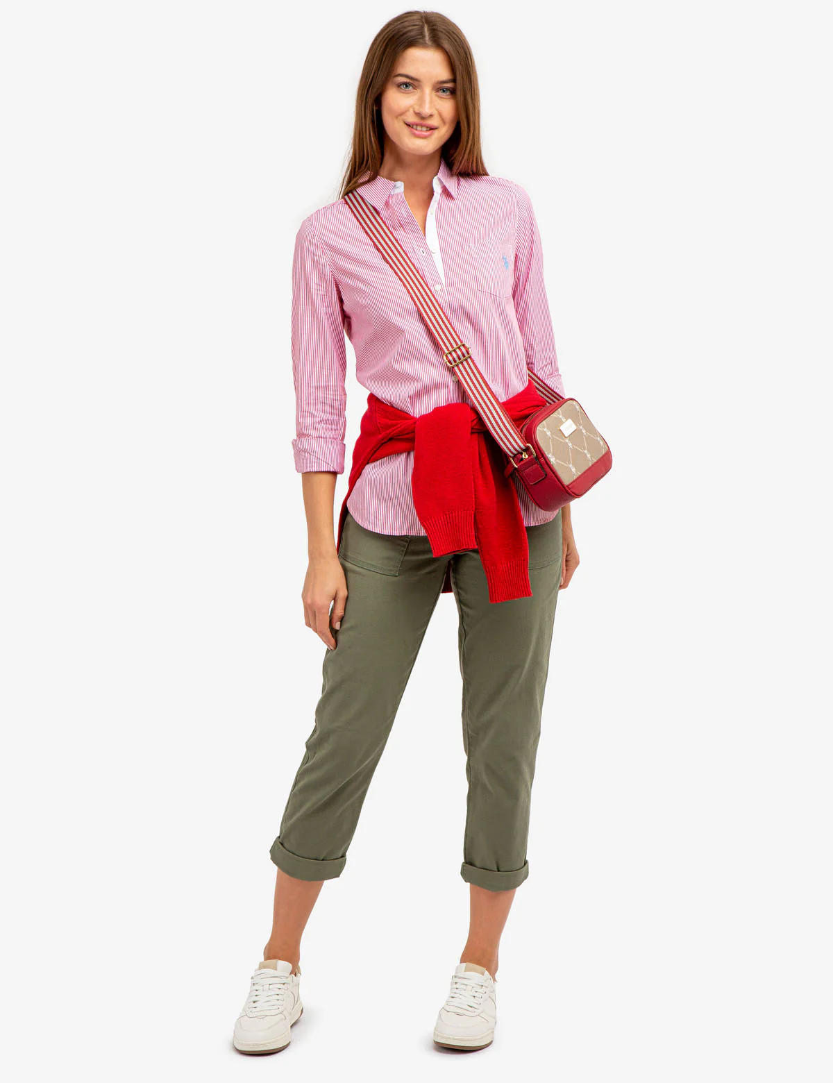 STRIPED POPLIN LONG SLEEVE SHIRT