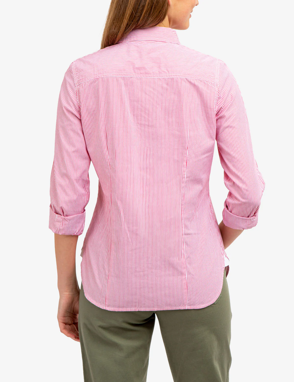 STRIPED POPLIN LONG SLEEVE SHIRT