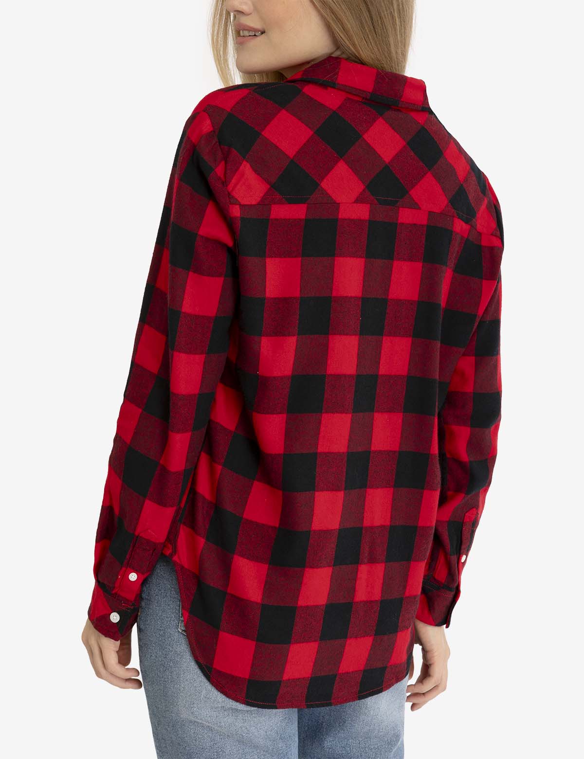 FLANNEL BUFFALO PLAID LONG SLEEVE SHIRT