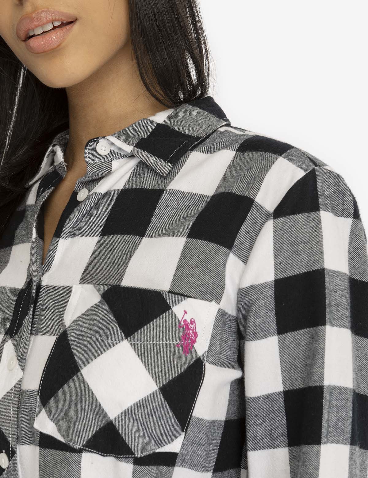 FLANNEL BUFFALO PLAID LONG SLEEVE SHIRT