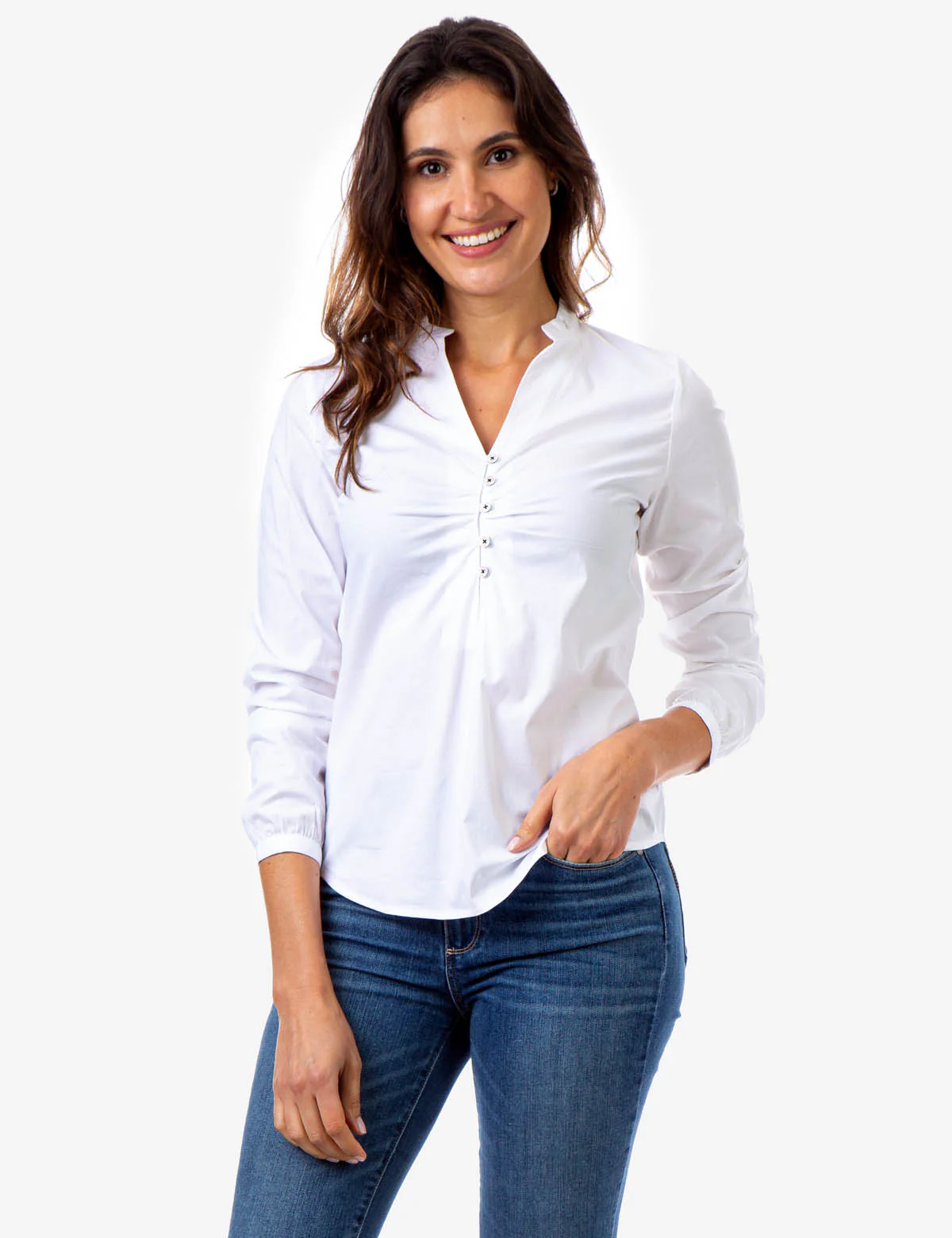 28961-ruched-button-front-shirt-10.webp RUCHED BUTTON FRONT SHIRT