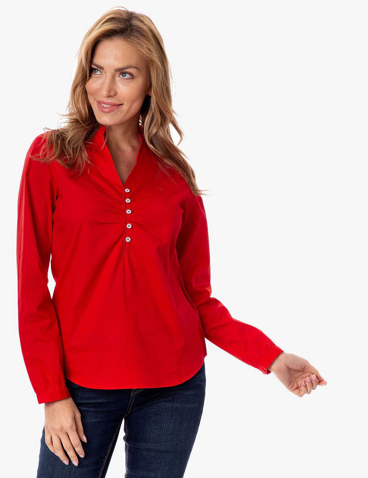28961-ruched-button-front-shirt-6.webp RUCHED BUTTON FRONT SHIRT