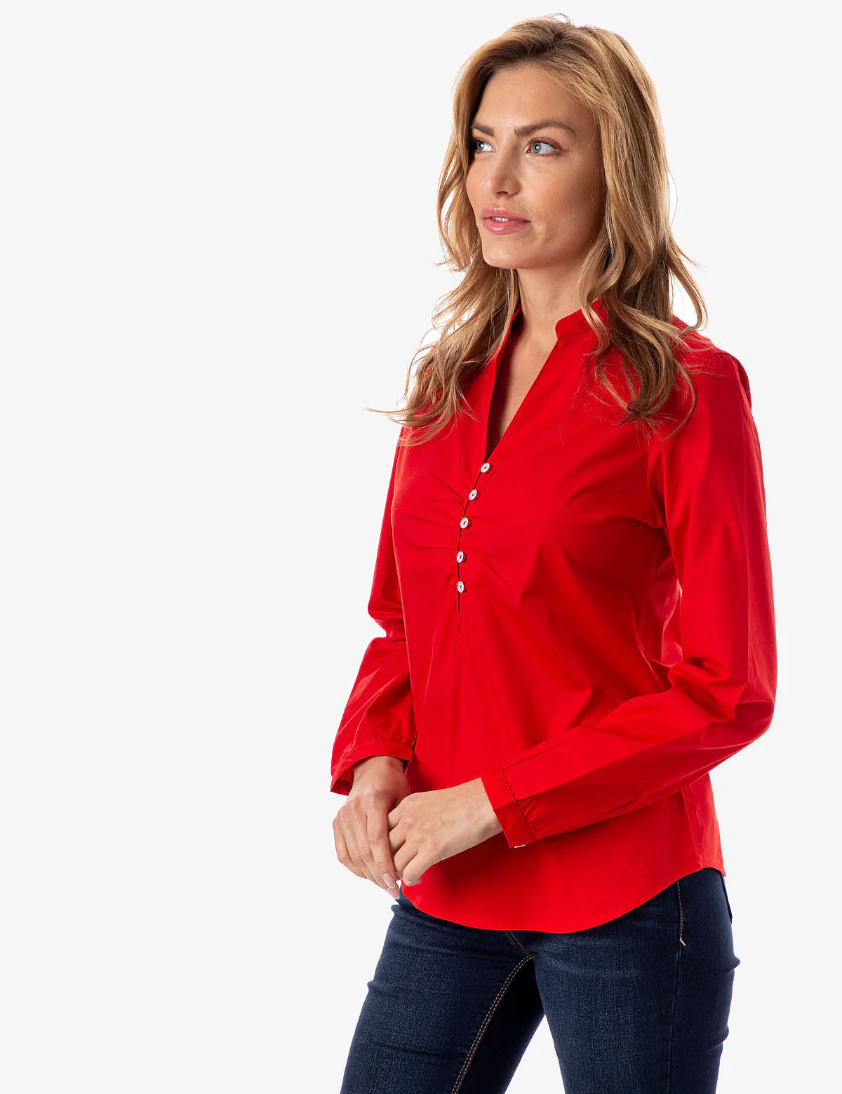 28961-ruched-button-front-shirt-7.webp RUCHED BUTTON FRONT SHIRT