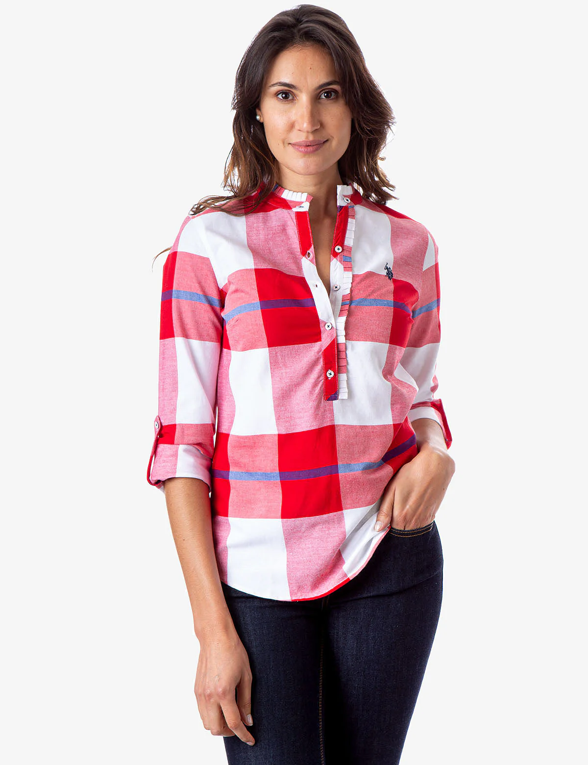 29274-plaid-popover-shirt-1.webp PLAID POPOVER SHIRT