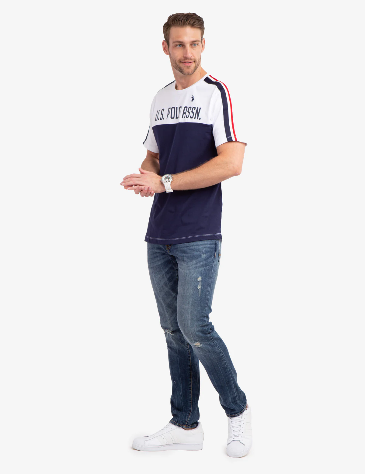 30285-signature-tricot-stripe-colorblock-t-shirt-1.webp SIGNATURE TRICOT STRIPE COLORBLOCK T-SHIRT