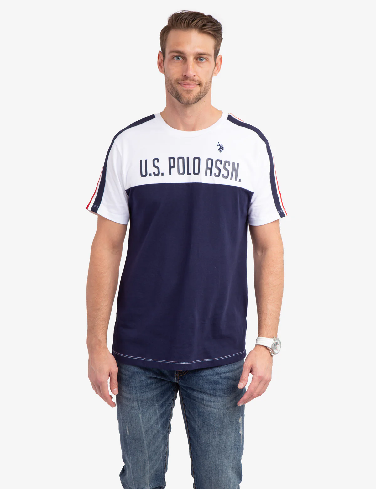 30285-signature-tricot-stripe-colorblock-t-shirt-2.webp SIGNATURE TRICOT STRIPE COLORBLOCK T-SHIRT