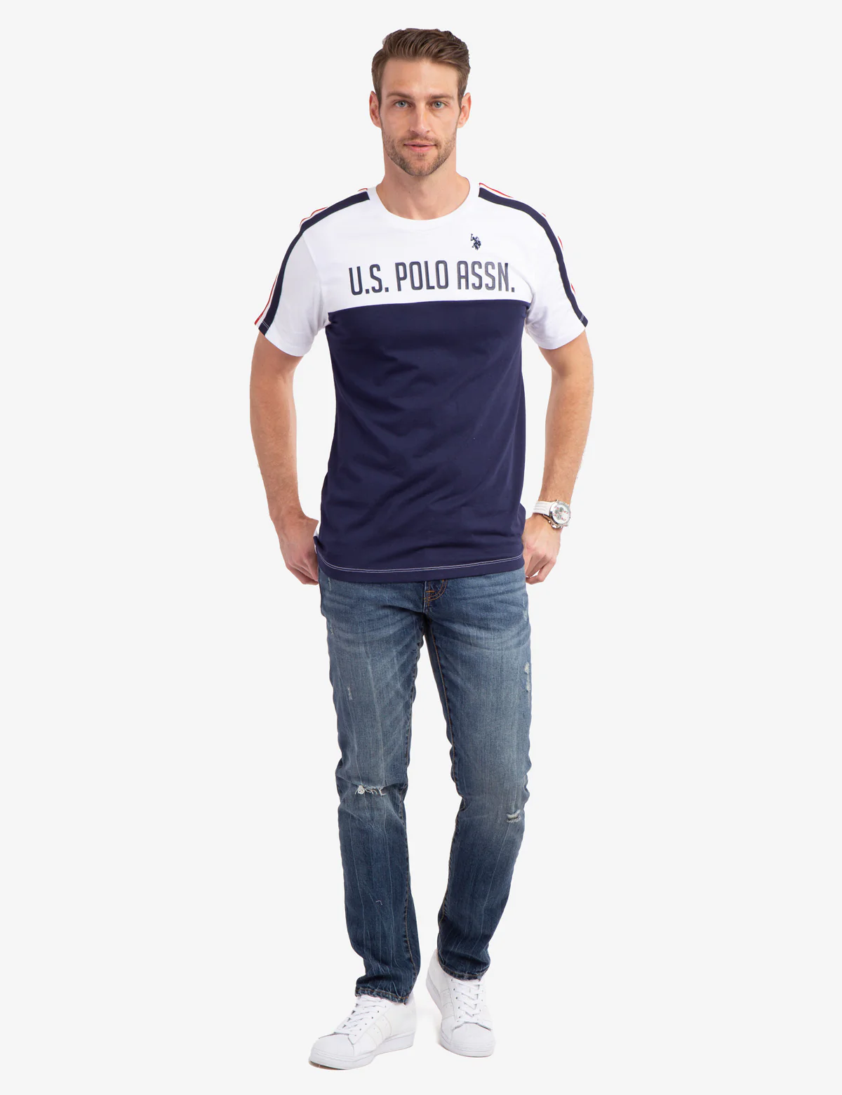 30285-signature-tricot-stripe-colorblock-t-shirt-6.webp SIGNATURE TRICOT STRIPE COLORBLOCK T-SHIRT