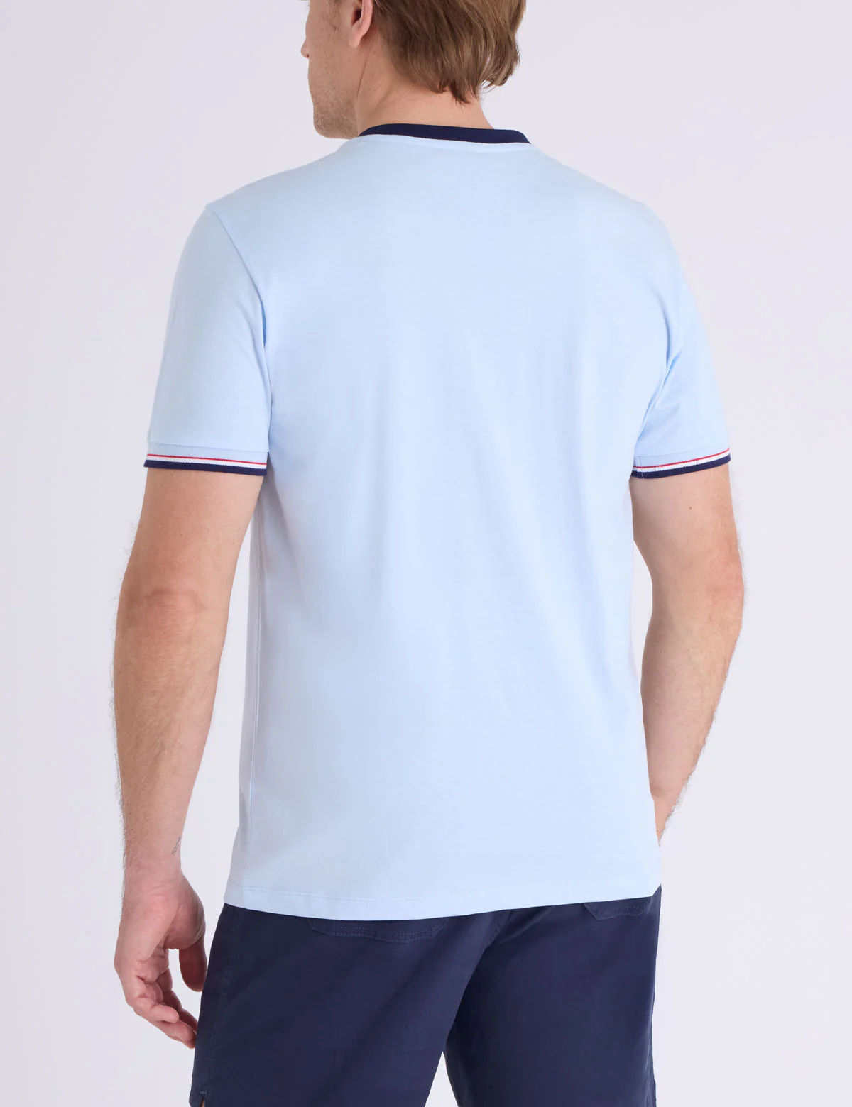 SIGNATURE STRIPE TRIM RINGER T-SHIRT