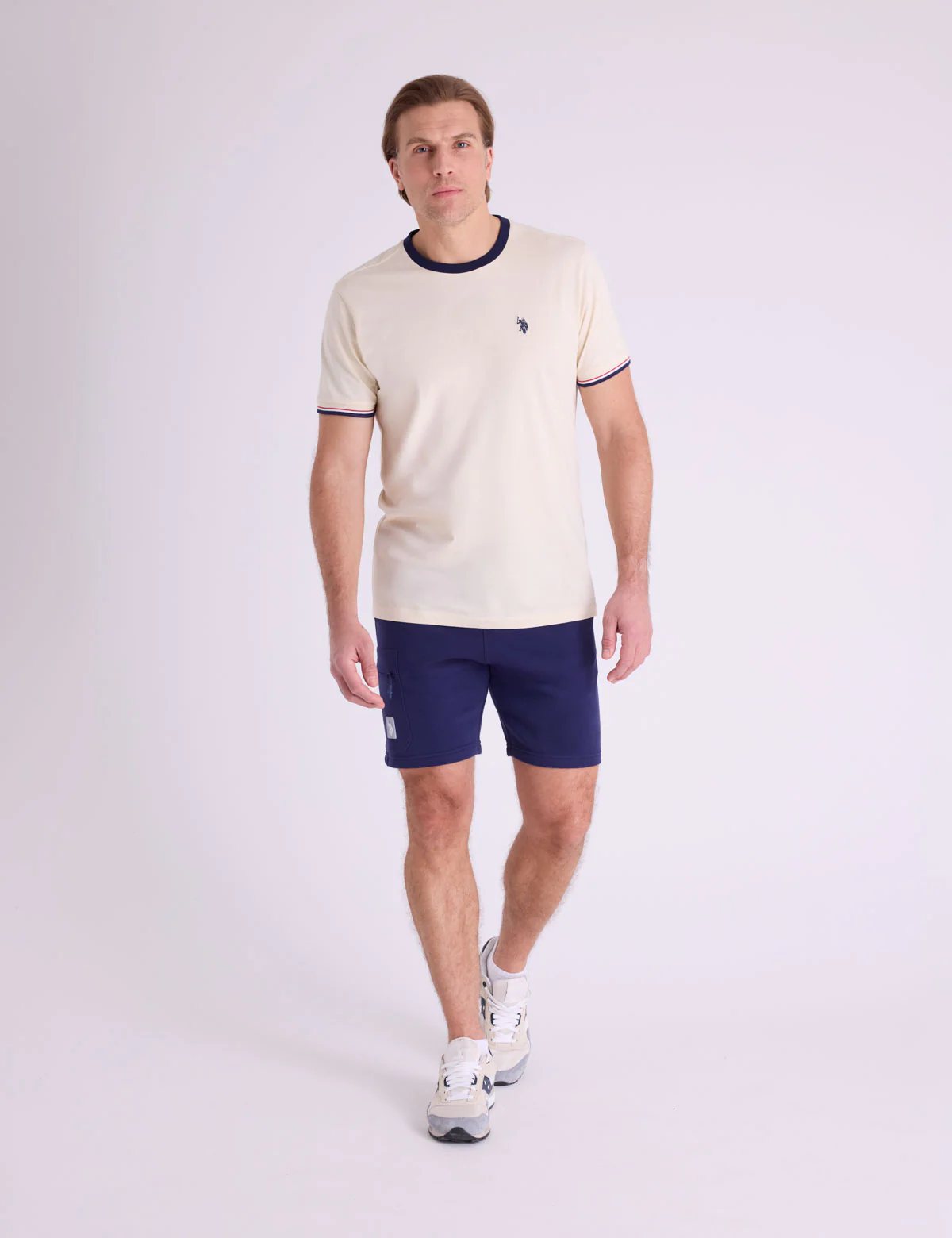 SIGNATURE STRIPE TRIM RINGER T-SHIRT