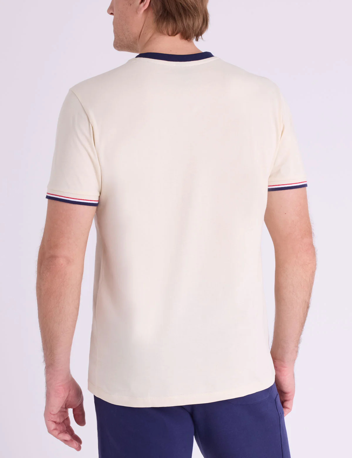 SIGNATURE STRIPE TRIM RINGER T-SHIRT