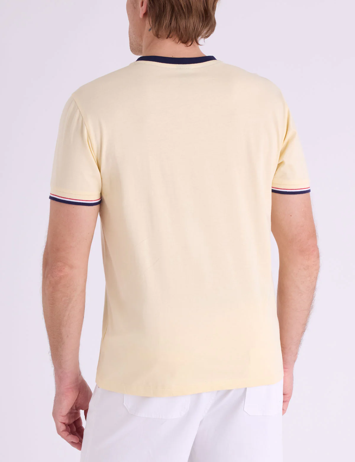 SIGNATURE STRIPE TRIM RINGER T-SHIRT