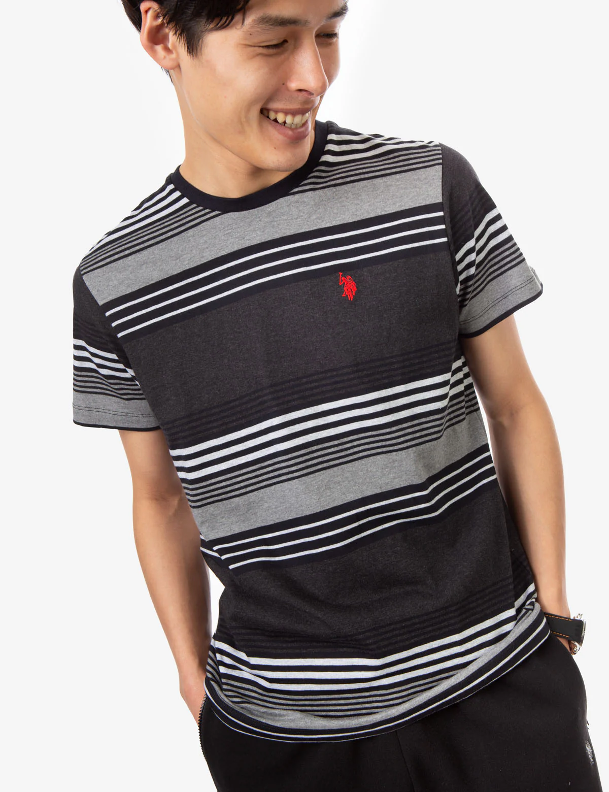 30675-stripe-heather-crew-neck-t-shirt-5.webp STRIPE HEATHER CREW NECK T-SHIRT
