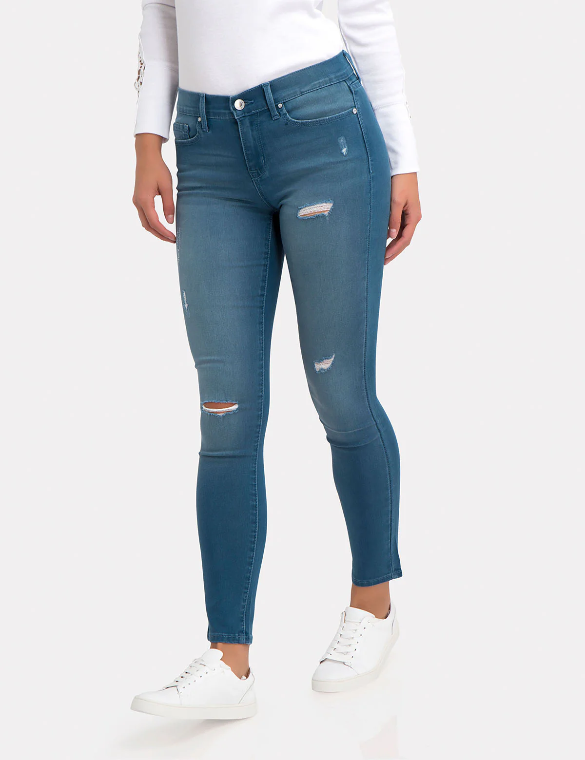 STRETCH COLORED DENIM SUPER SKINNY JEANS
