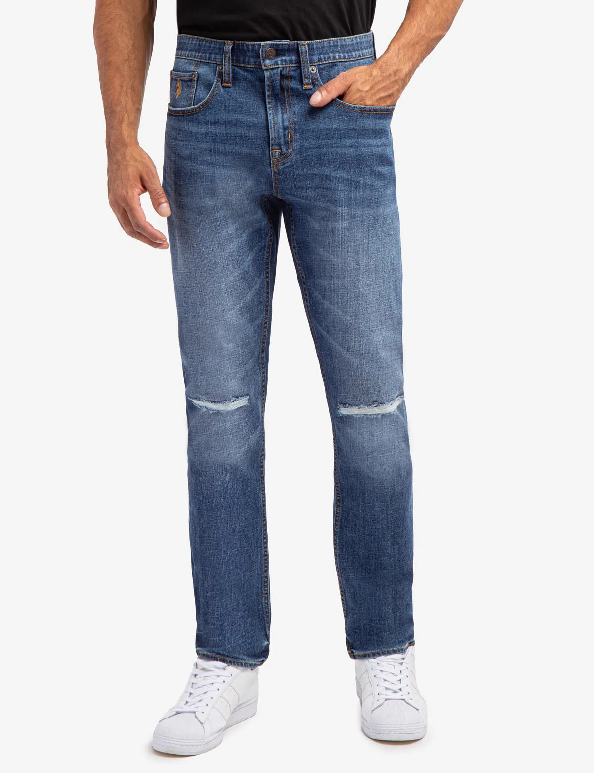 5487-5-pocket-slim-straight-fit-jeans-with-soft-elastic-1.webp 5 POCKET SLIM STRAIGHT FIT JEANS WITH SOFT ELASTIC