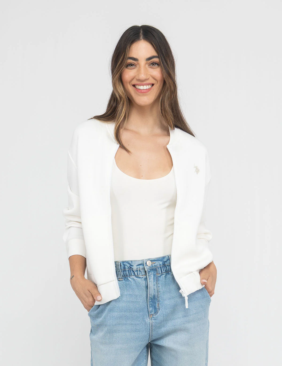 HIGH RISE PAPERBAG CROPPED JEANS