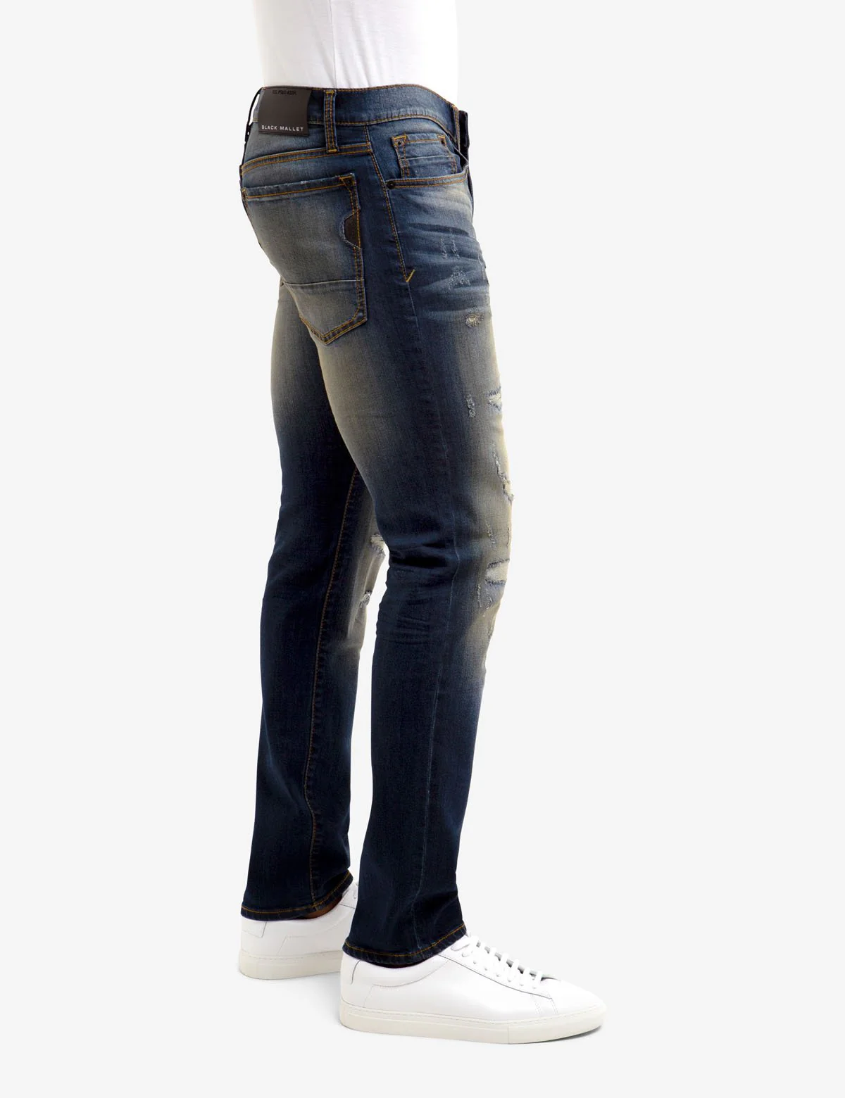 6378-repreve-black-mallet-slim-fit-destructed-jeans-3.webp REPREVE® BLACK MALLET SLIM FIT DESTRUCTED JEANS