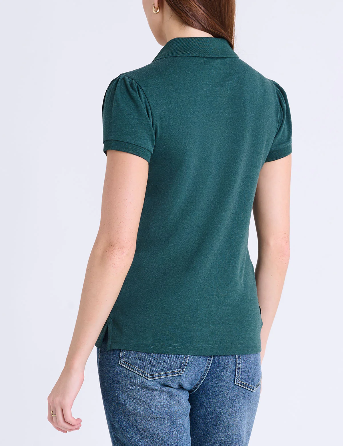 727-half-zip-puff-sleeve-heather-polo-shirt-14.webp HALF ZIP PUFF SLEEVE HEATHER POLO SHIRT