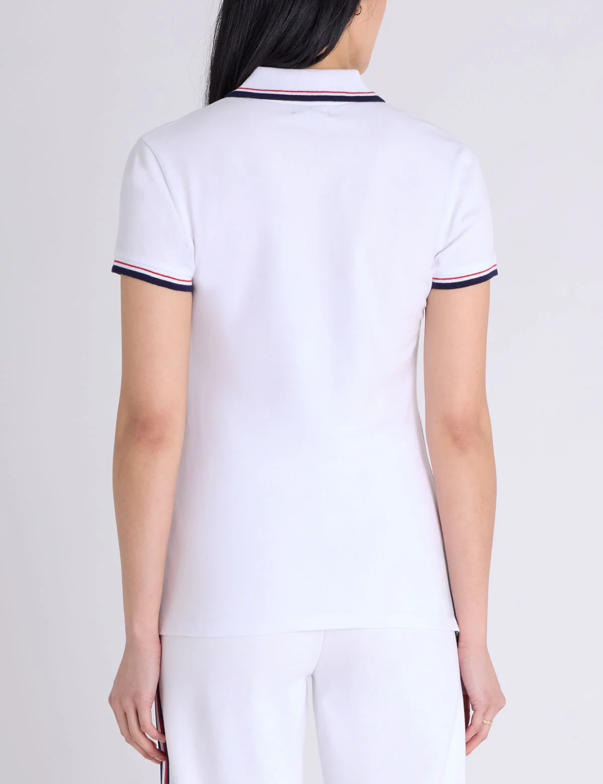 SIGNATURE STRIPE ZIP PLACKET POLO SHIRT
