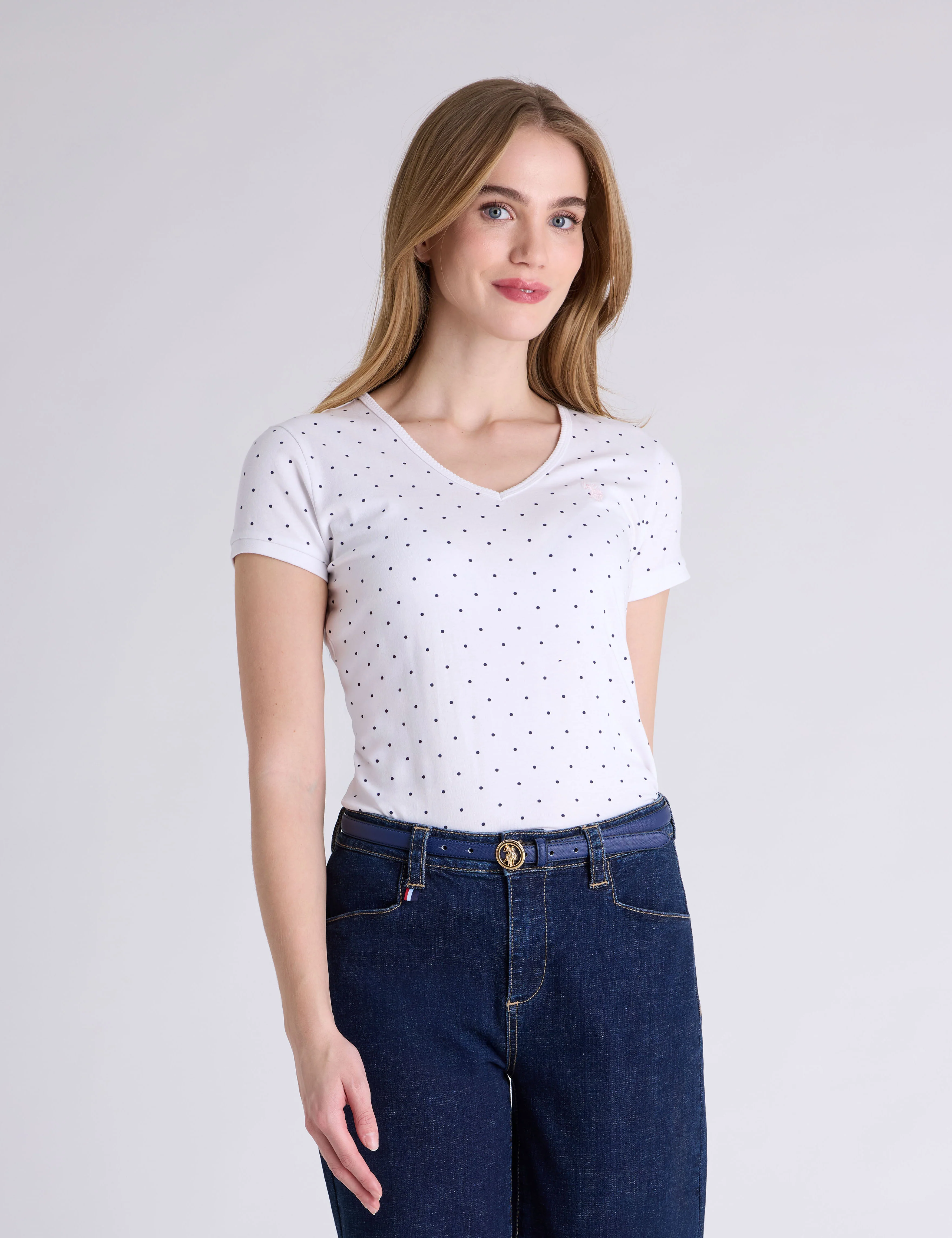 DOT V-NECK T-SHIRT