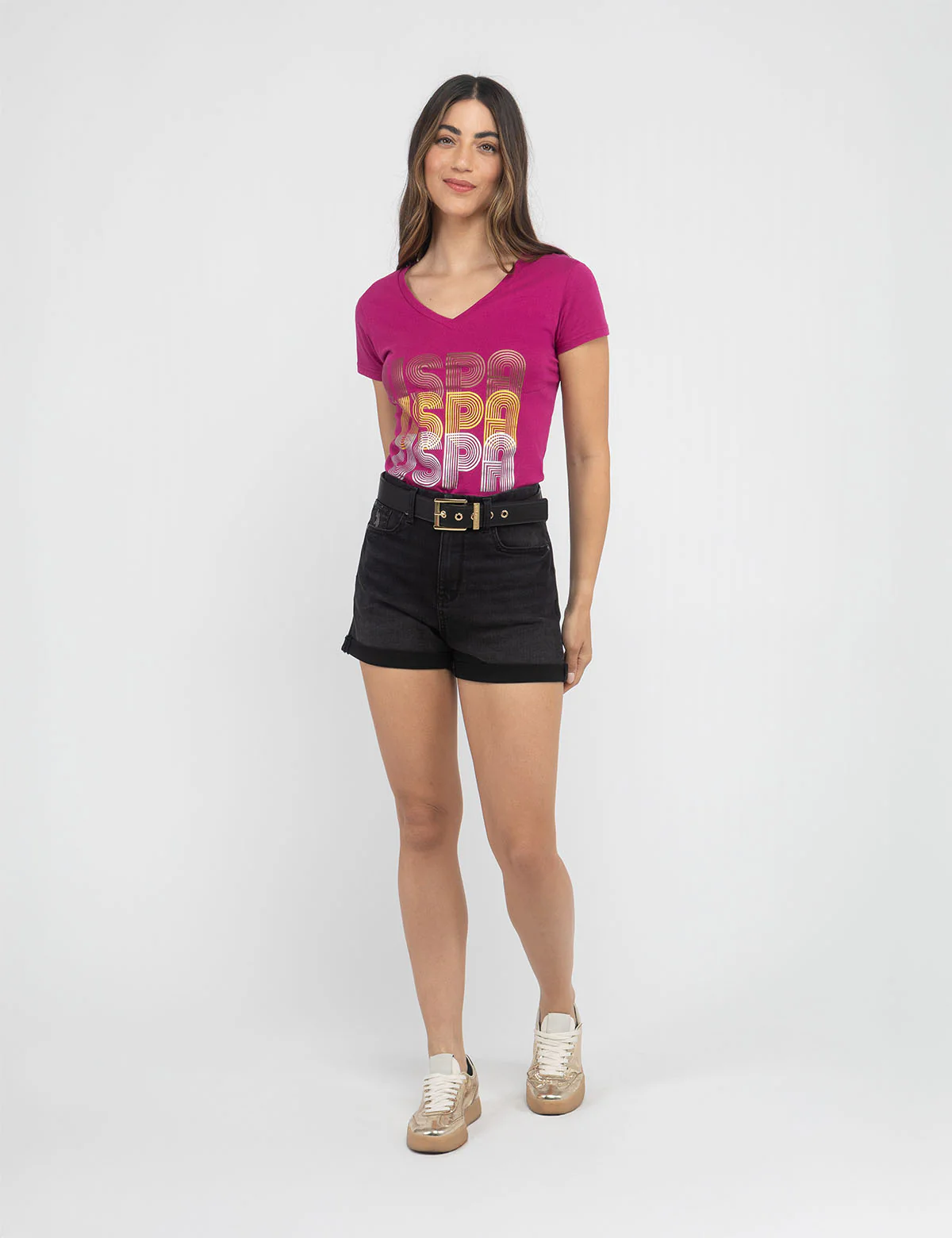 TRIPLE USPA V-NECK T-SHIRT