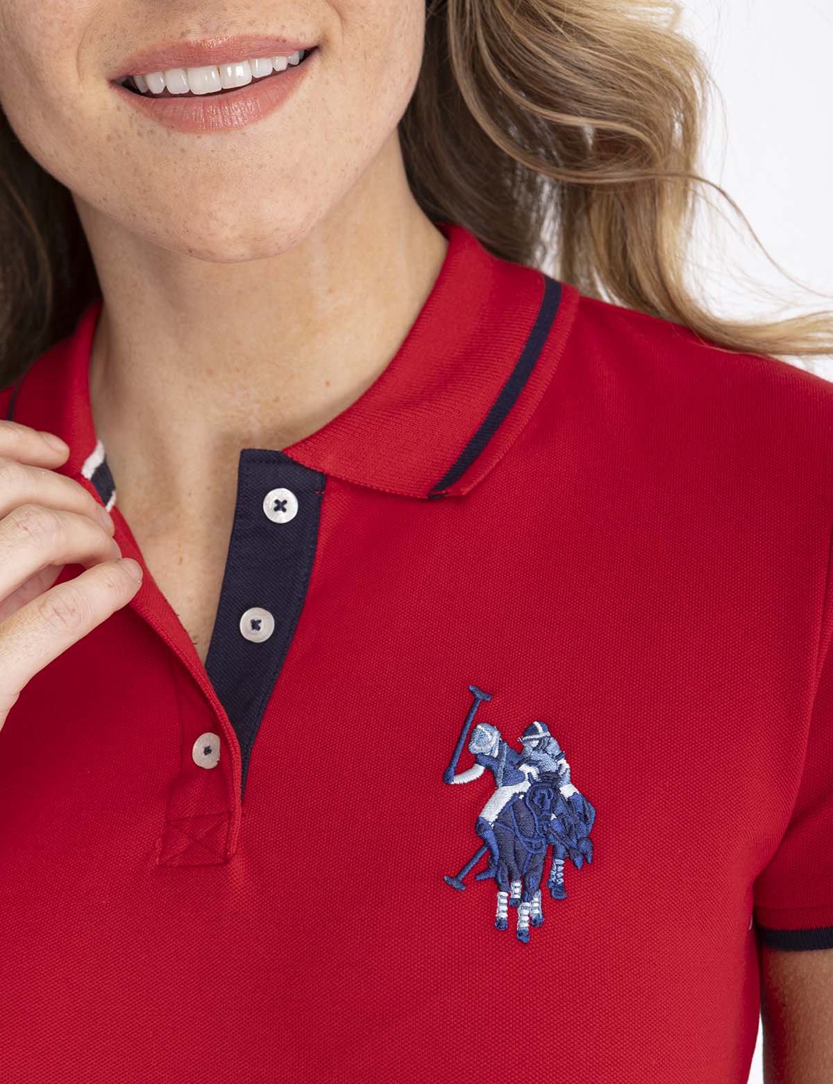 MULTI-TONAL LOGO SOLID POLO SHIRT