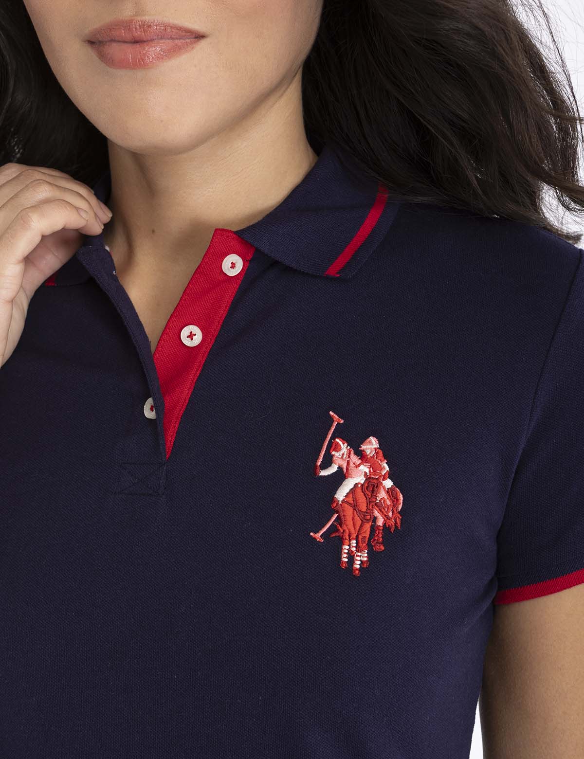 MULTI-TONAL LOGO SOLID POLO SHIRT