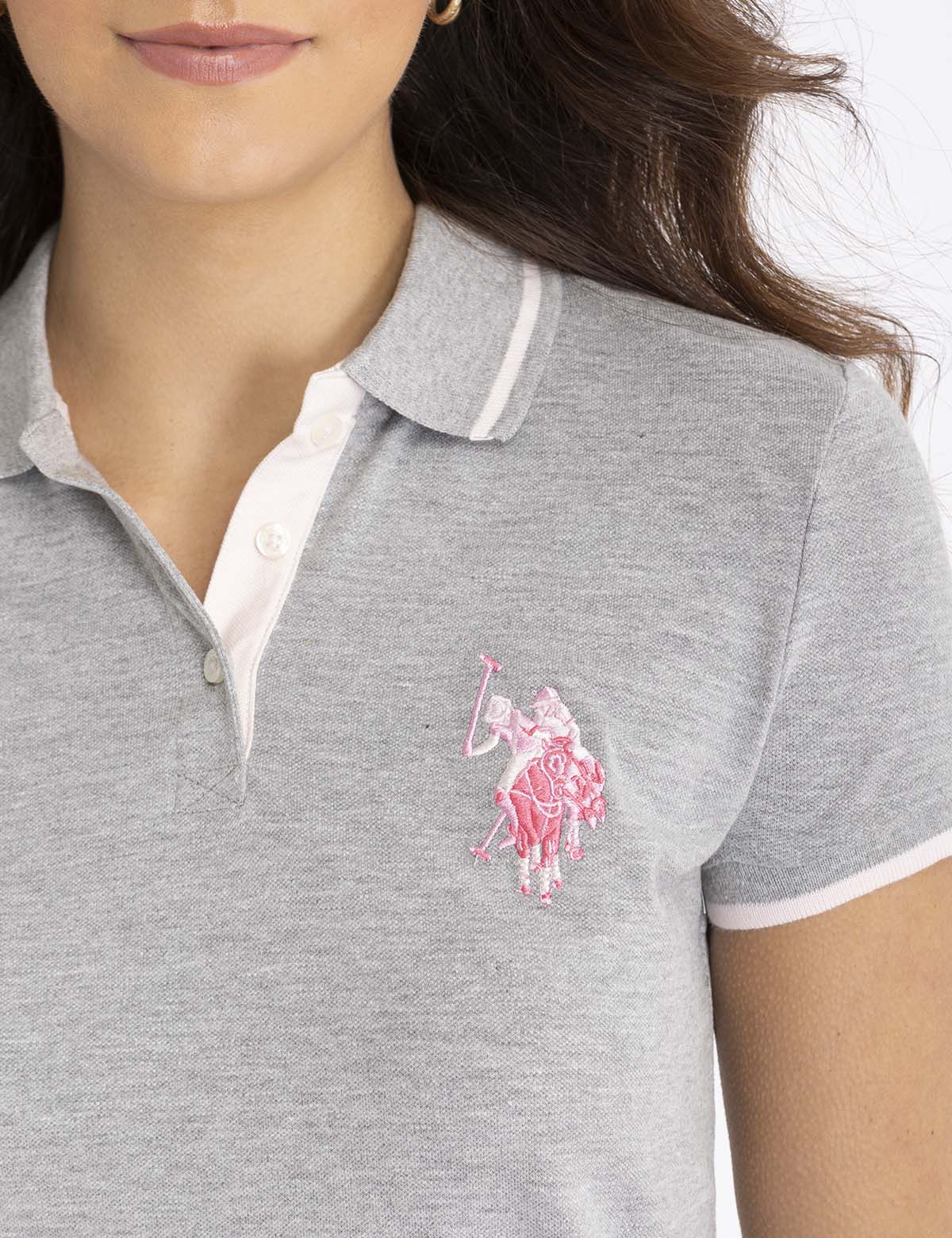 MULTI-TONAL LOGO SOLID POLO SHIRT