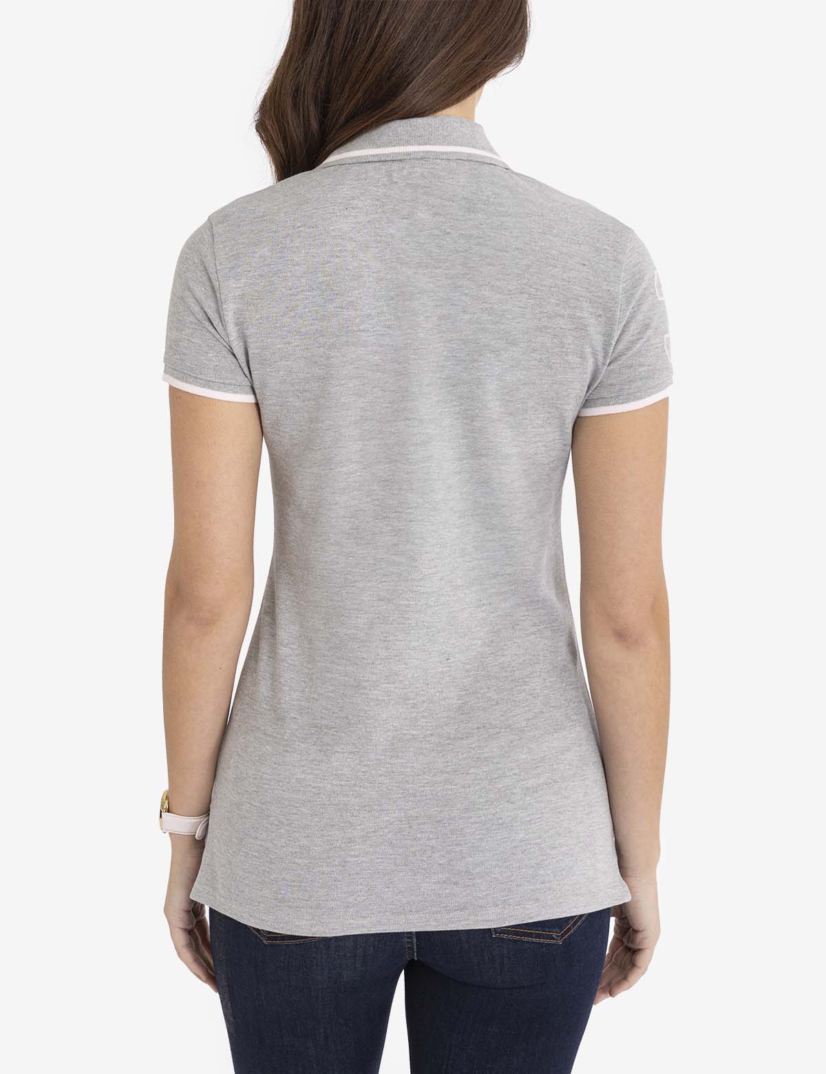 MULTI-TONAL LOGO SOLID POLO SHIRT