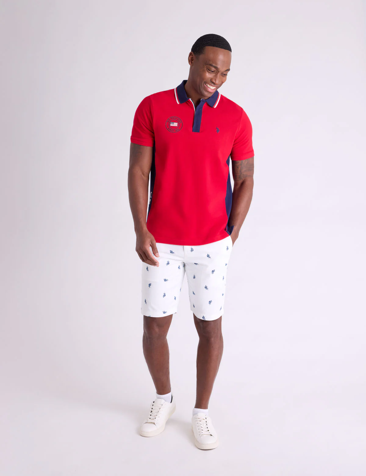 890-usa-vertical-patch-pique-polo-shirt-with-zip-placket-2.webp USA VERTICAL PATCH PIQUE POLO SHIRT WITH ZIP PLACKET