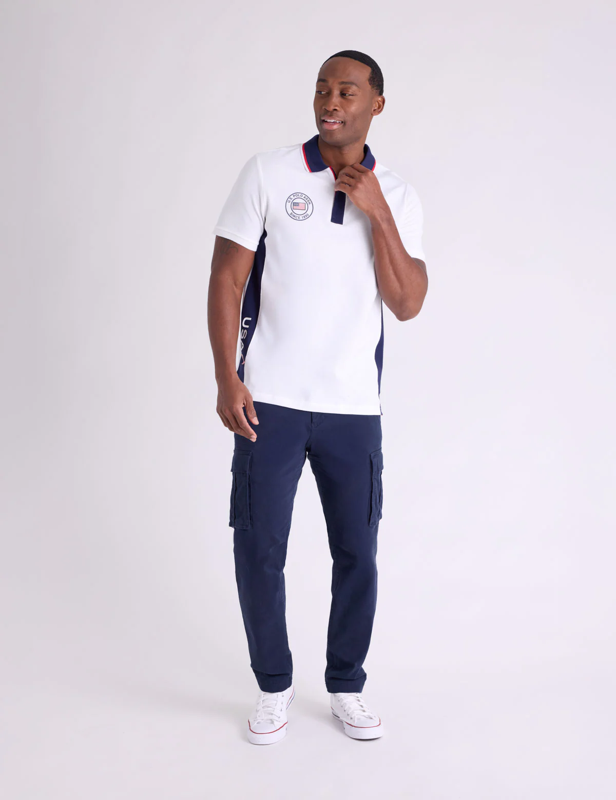 890-usa-vertical-patch-pique-polo-shirt-with-zip-placket-8.webp USA VERTICAL PATCH PIQUE POLO SHIRT WITH ZIP PLACKET
