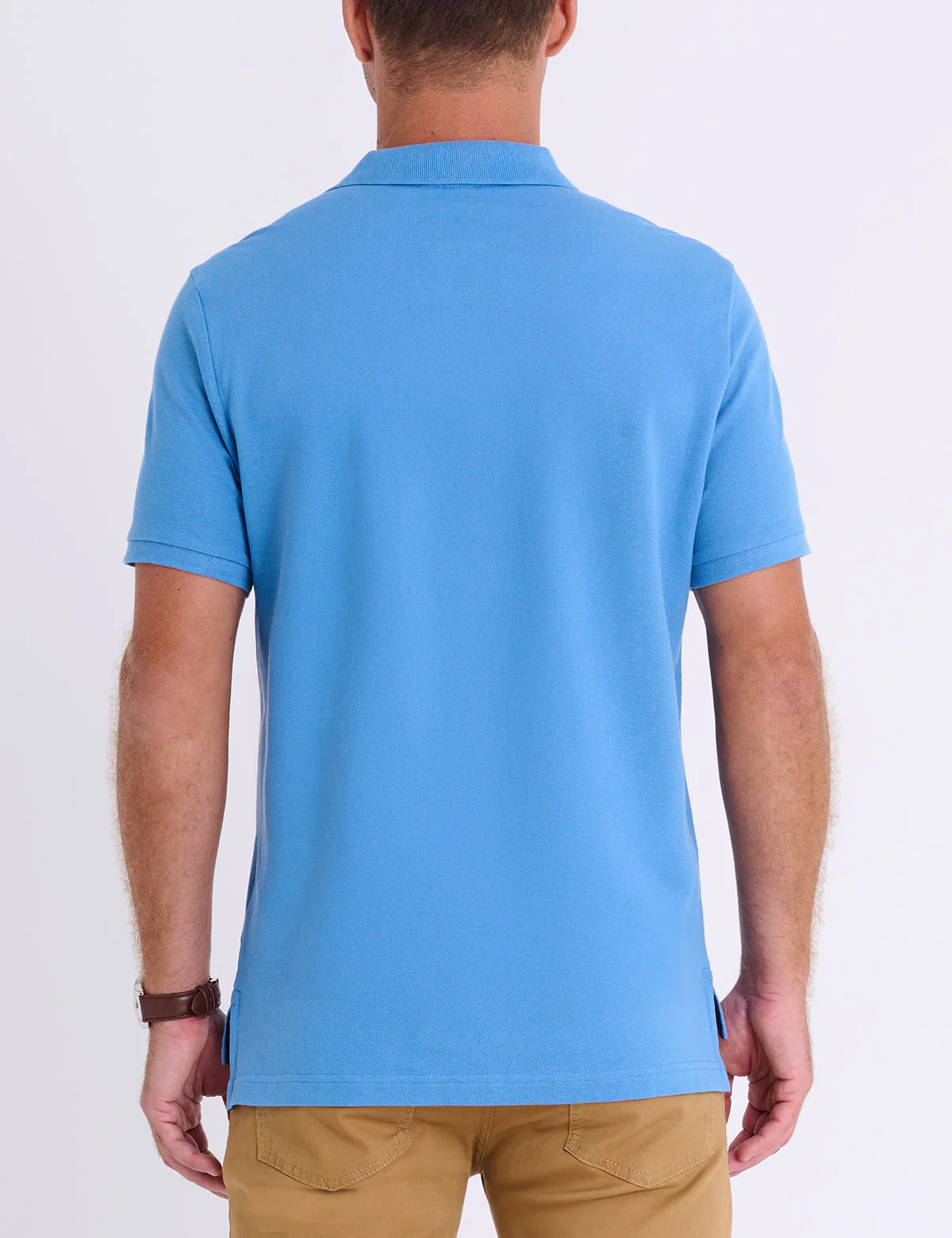 MULTI COLOR BIG LOGO SOLID POLO SHIRT