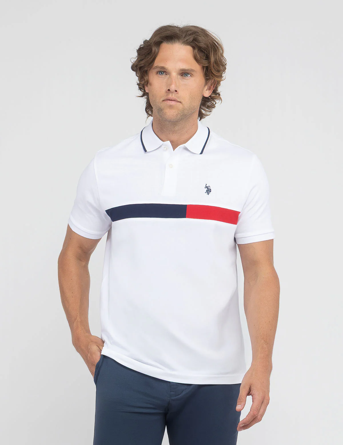9395-color-block-chest-stripe-pique-polo-shirt-1.webp COLOR BLOCK CHEST STRIPE PIQUE POLO SHIRT